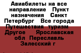 Авиабилеты на все направление › Пункт назначения ­ Санкт-Петербург - Все города Путешествия, туризм » Другое   . Ярославская обл.,Переславль-Залесский г.